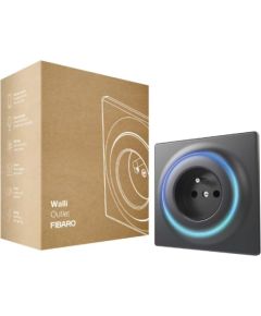 Fibaro Walli smart electrical socket FGWOE-011-8 Wallli Outlet Anthracite Gudrā māja
