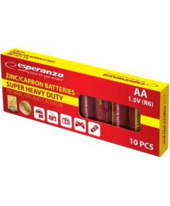 Esperanza EZB201 R06-10BB (AA) Блистерная упаковка 10шт. Батарейки, аккумуляторы