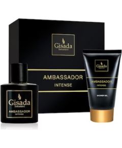 SET GISADA Ambassador Intense EDP spray 50ml + SHOWER GEL 100ml Dāvanu komplekti