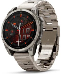 Garmin Fenix 8 3.56 cm (1.4") AMOLED 47 mm Digital 454 x 454 pixels Touchscreen Titanium Wi-Fi GPS (satellite) Smart-Watch Умные часы