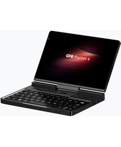 GPD Pocket 4 Ryzen 7 8840U/8" WQXGA (2560x1600) Touchscreen 144Hz IPS/x360/LAN/16GB/SSD 1TB/BT/BLKB/FPR/x360/Radeon 780M 3GB/Win 11 Graphite Portatīvie datori
