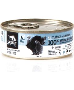 3COTY Turkey with chicken For kittens - wet cat food - 80g Kaķu konservi