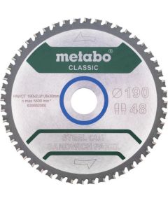 METABO CIRCULAR SAW FZ/FA 190x30x48z STEEL CUT/SANDWICH PANEL CLASSIC Jaunumi -Dārzam