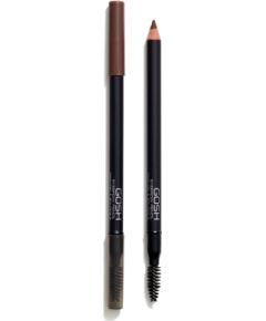 Gosh, Gosh, Double-Ended, Eyebrow Cream Pencil & Brush 2-In-1, 4, Mahogany, 1.2 g Dekoratīvā kosmētika