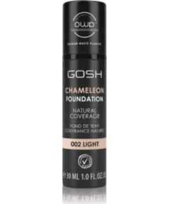 Gosh, Chameleon, Natural, Liquid Foundation, 002, Light, 30 ml Kосметические средства