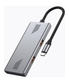 Centrālmezgls Gembird 4-port Type-C hub A + C USB 3.2 (Gen 2) USB / Type-C Hub