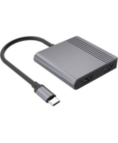 Dokstacija Gembird USB-C 3-in-1multi port (USB port + HDMI + PD) 85W USB Type-C Datoru dokstacijas