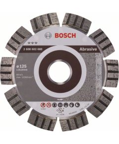 Dimanta griešanas disks Bosch BEST FOR ABRASIVE; 125 mm Dažādi diski