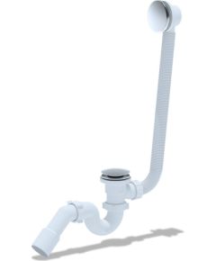 Сифон для ванны Click-clack с переливом Crome 40mm L-500mm Cифоны