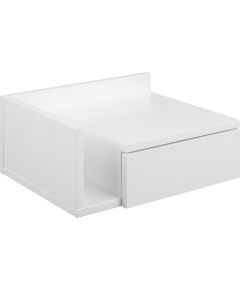 Nightstand ASHLAN 40x32xH16,5cm, white Кровати