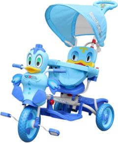 RoGer Duck Bērnu Trīsriteņu Velosipēds Ar Rokturi Zils Jaunumi, Bērnu preces
