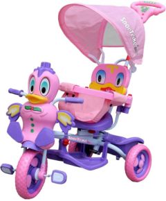 RoGer Duck Bērnu Trīsriteņu Velosipēds Ar Rokturi Rozā Jaunumi, Bērnu preces