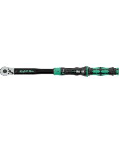 Wera torque wrench with reversible ratchet Click-Torque Lock C 3 black/green, 1/2" drive, 40 to 200 Nm Jaunumi -Dārzam