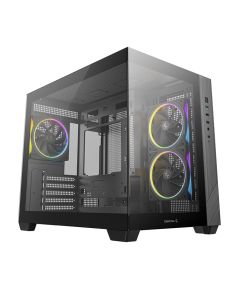 Deepcool Case CG330 3F Black Micro ATX Datoru korpusi