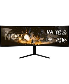 Arozzi Nova 49 " VA 32:9 165 Hz 4 ms 5120 x 1440 pixels 350 cd/m² HDMI ports quantity 2 Black Monitori