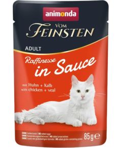 ANIMONDA VF Raffinesse in Sauce with chicken+veal 85g Kaķu konservi