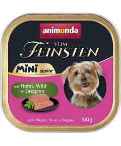 ANIMONDA Vom Feinsten Mini Senior with Chicken, venison + oregano 100g Suņu barība