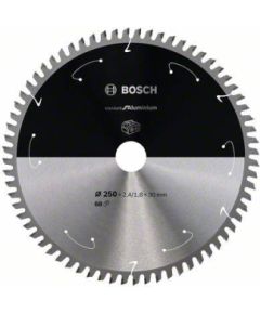 Griešanas disks Bosch Standard for Aluminium 2608837778; 250x30 mm; Z68 Zāģripas