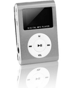 Setty MP3 Super Kompakts Atskaņotājs ar LCD ekrānu / FM Radio un microSD kartes slotu + Austiņas Pelēks