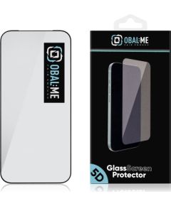 OBAL:ME 5D Glass Screen Protector for Google Pixel 9a Black Ekrānu aizsardzība