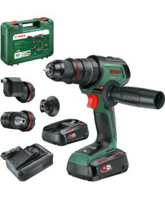 Bosch Powertools cordless combi drill driver AdvancedImpact 18V-80 QuickSnap (green, 2x Li-ion battery 2.5Ah, case, POWER FOR ALL ALLIANCE) Jaunumi -Dārzam