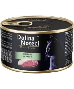DOLINA NOTECI Premium Rich in goose - wet cat food - 185g Kaķu konservi