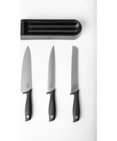 BRABANTIA Atvilktņu nažu bloks un naži Tasty+, Dark Grey - 123023 Citi virtuves piederumi