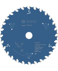 Griešanas disks kokam Bosch Expert for Wood; 168x20x1,8 mm; Z28 Zāģripas