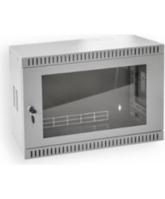 3/6U 19" ST PELĒKS Metāla skapis ar stikla durvīm 540x400x180 Serveru komponentes