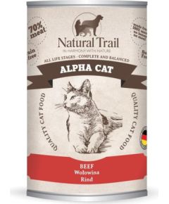 NATURAL TRAIL Alpha Cat Beef - wet cat food - 400g Kaķu konservi