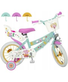 Children's bicycle Toimsa 12” Swinka Peppa green Bērnu velosipēdi