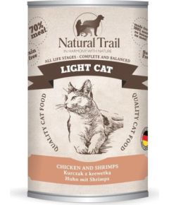 NATURAL TRAIL Light Cat Chicken with shrimp - wet cat food - 400g Kaķu konservi