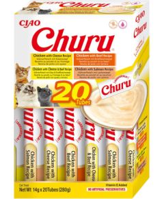 INABA Churu Variety box Chicken and beef - cat treats - 20 x 14g Сухой корм для кошек