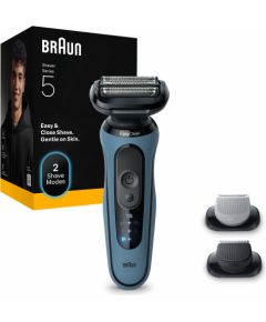 BRAUN 52-A1650s Series5 skuveklis, gaiši zils Skuvekļi vīriešiem
