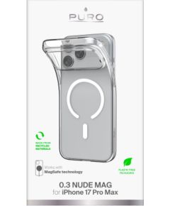 Apple iPhone 17 Pro Max Cover 0.3 with Magsafe by Puro Transparent Oriģinālie maciņi