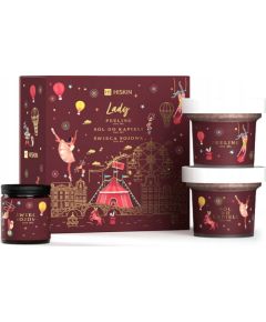 Alkotest HISKIN_SET Lady peeling do ciala 200ml + sól do kąpieli 200ml + świeca sojowa 100ml Smaržas - NESAKĀRTOTS
