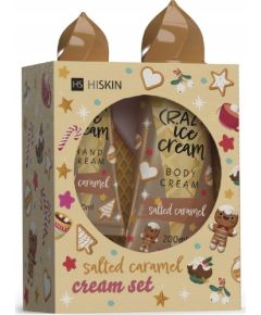 Alkotest HISKIN_SET Crazy Ice Cream krem do rąk Słony Karmel 60ml + krem do ciała Słony Karmel 200ml Smaržas - NESAKĀRTOTS