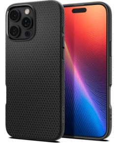 Spigen   Spigen Liquid Air Case for iPhone 16 Pro Max - Black Neoriģinālie Maciņi