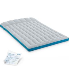 Inflatable double camping mattress 193x127x17 cm bed with headboard INTEX 67999 Надувные кровати и матрасы, Подушки
