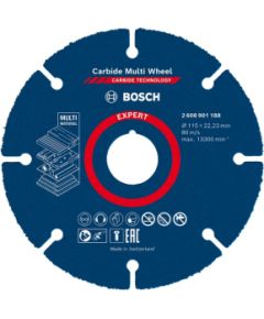 Griešanas disks Bosch 2608902488; 115x22,23 mm Zāģripas