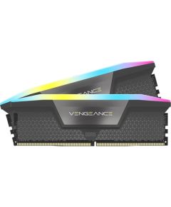 CORSAIR VENGEANCE RGB 64GB 2x32GB DDR5 6000MT/s CL40-50-50-96 1.35V Intel XMP & AMD EXPO - GREY Оперативная память (RAM)