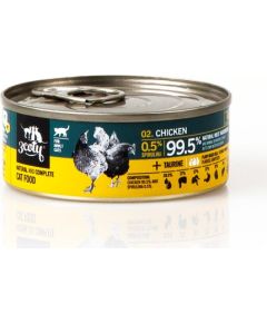 3COTY Chicken with spirulina - wet cat food - 80g Kaķu konservi