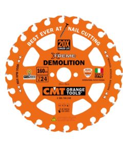 Griešanas disks kokam CMT 286.760.24H; 160x20 mm; Z24; 5° Zāģripas