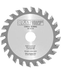 Griešanas disks laminātam CMT 288.121.24H; 120x20 mm; Z24; 5° Zāģripas