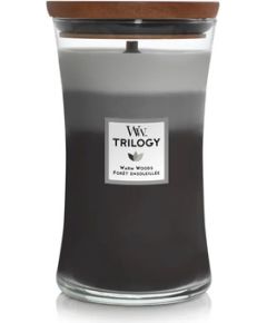 Woodwick Scented candle Trilogy Fireside, Redwood, Sandalwood Clove 609 g 609.0g Telpu aromāti