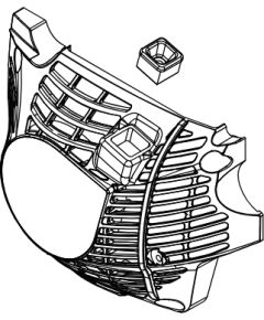 Startera vāks CS-501SX, Echo Rezerves daļas