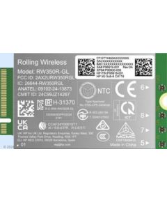 HP 5G Modem m.2 WWAN 4G/5G Sub-6 GHz FM350-GL Mobile Broadband Cellular (compatible with WWAN-ready EliteBook 8 X - G1i G1a - 13 14 16, Flip, ZBook 8 X Fury - G1i G1a - 14 16 18) / B8BD4AA Новинки Компьютерная техника