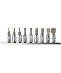 Muciņu ar uzgaļiem komplekts Geko G13550; 1/4''; 9 gab. Механические инструменты