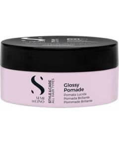 Alfaparf Semi Di Lino Style&Care Glossy Pomade - Tvarujíci vosková pomáda pro usměrnění a modelaci účesu s vysokým leskem 90ml Matu kopšana