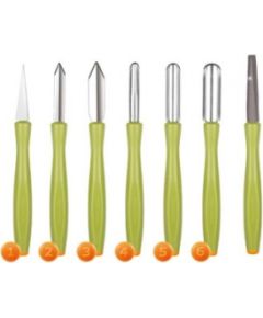 PRESTO CARVING DEKORĒŠANAS PIEDERUMU KOMPL.7PR., Tescoma Naži